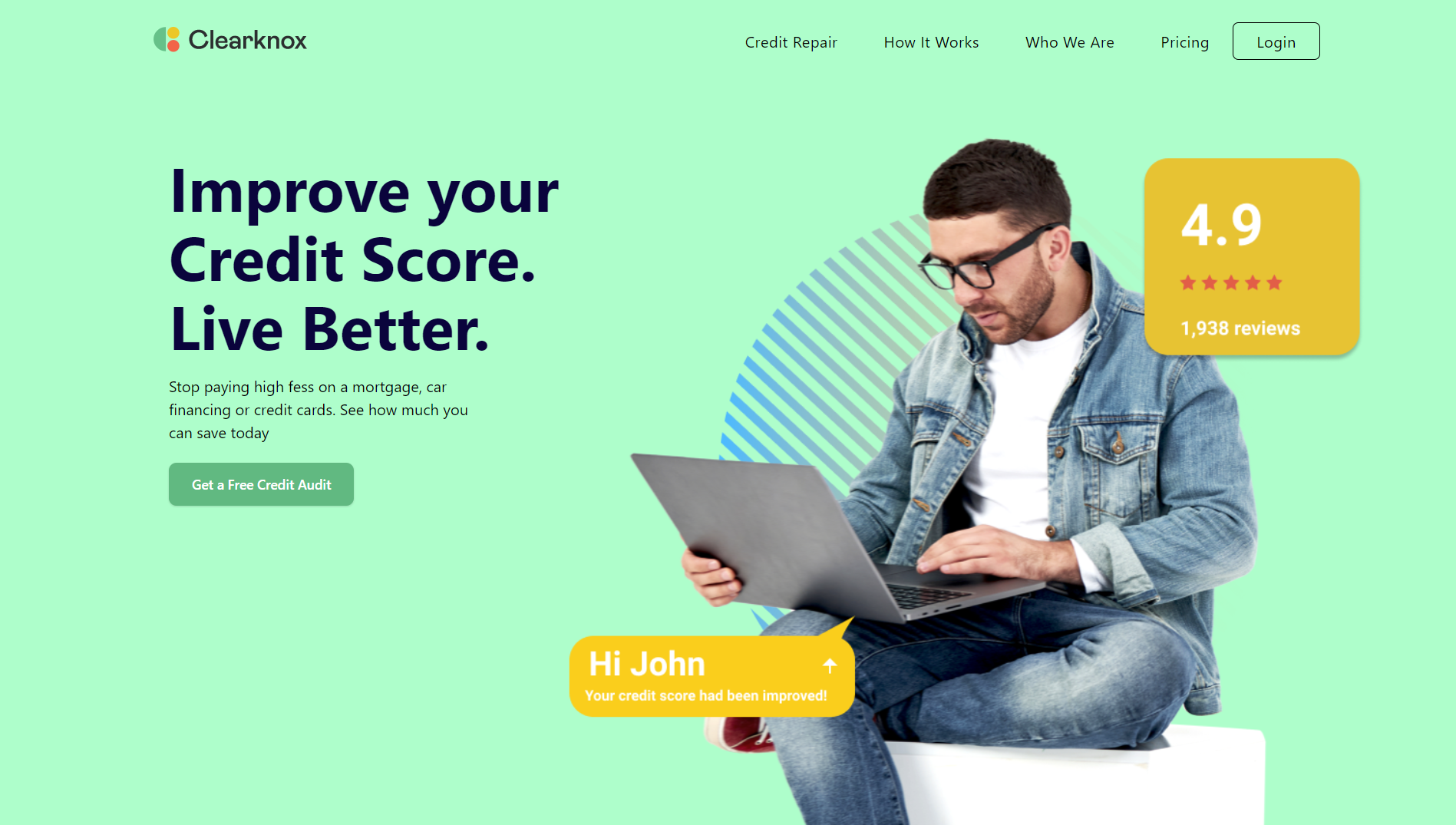 clearknox landing page